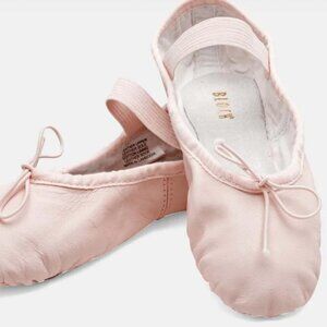 Bloch Girls Ballet Shoes Pink Leather Size 10C Child Dance Slippers
